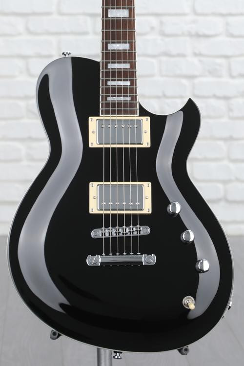 Reverend Roundhouse Solidbody Electric Guitar Midnight Black Sweetwater