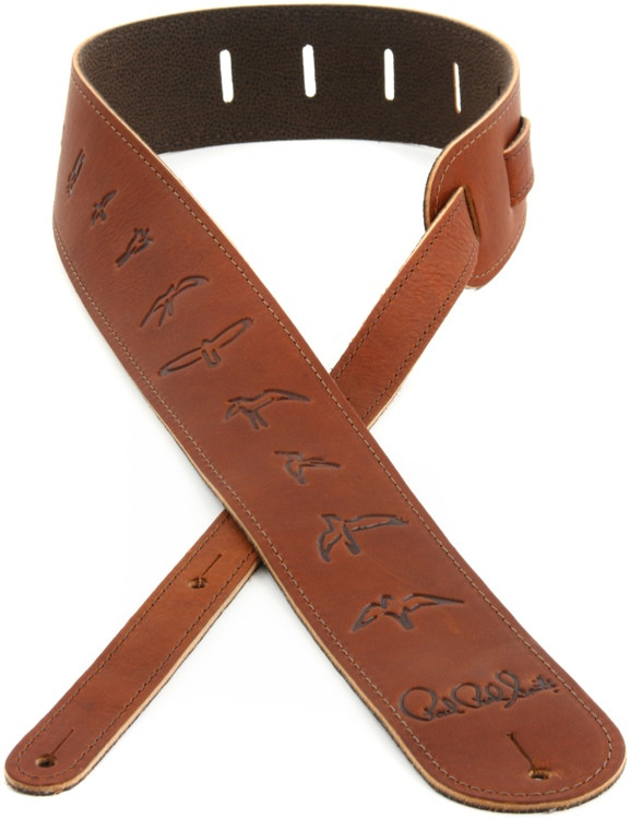 PRS Leather Bird Strap Brown Sweetwater