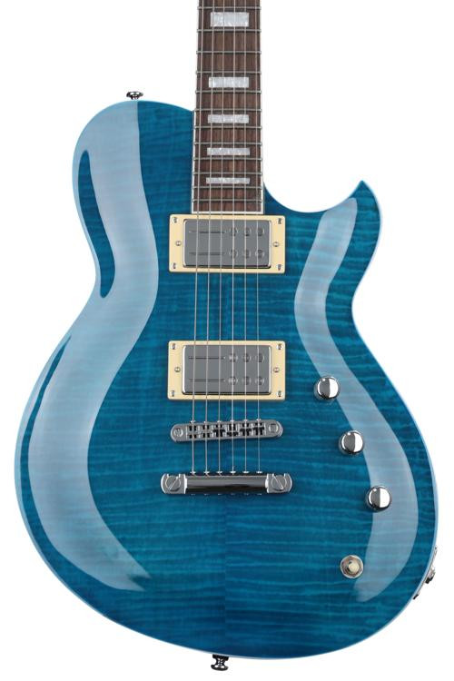 Reverend Roundhouse RA Electric Guitar - Transparent Blue | Sweetwater