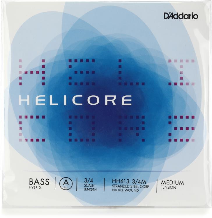 D'Addario Helicore Hybrid Double Bass A String 3/4 Size Sweetwater