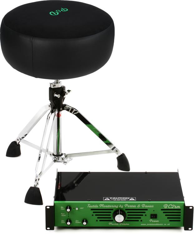 Porter & Davies BC2 Rackmount Tactile Drum Monitor with Round Throne
