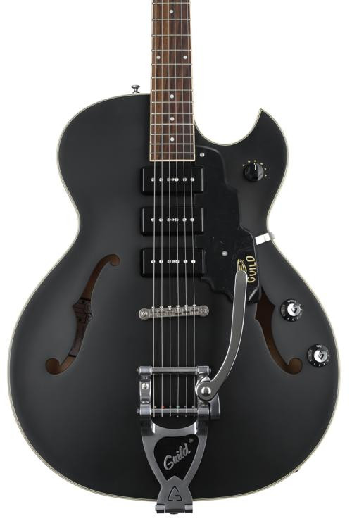 Guild Starfire I Jet 90 Electric Guitar - Satin Black | Sweetwater