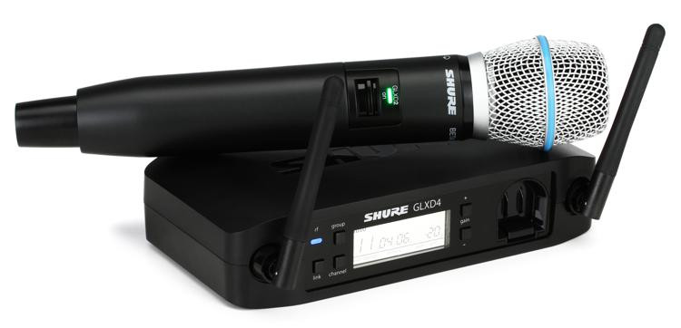 Shure Glx D Digital Wireless System Beta A Handheld Sweetwater