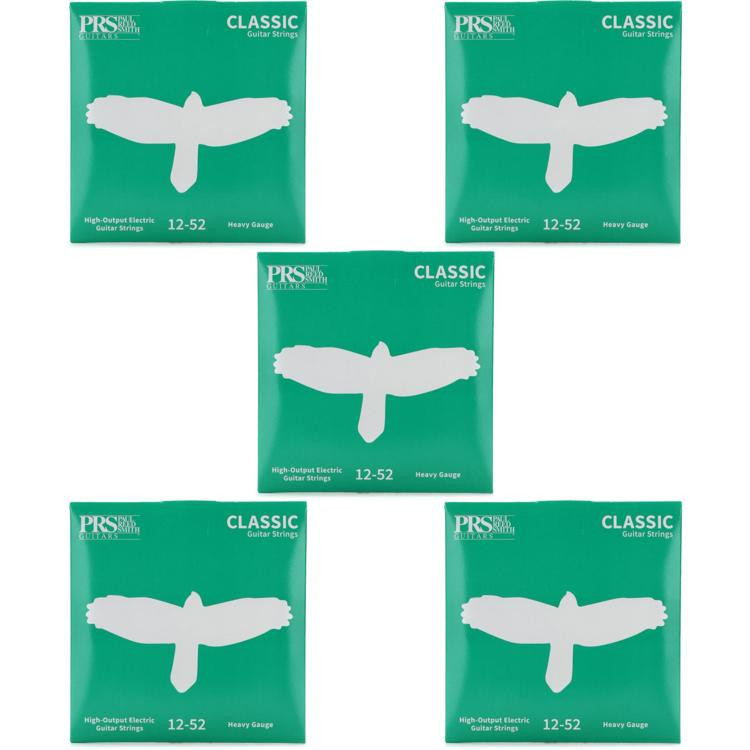 PRS Classic Electric Guitar Strings .012.052 Heavy 5Pack Sweetwater