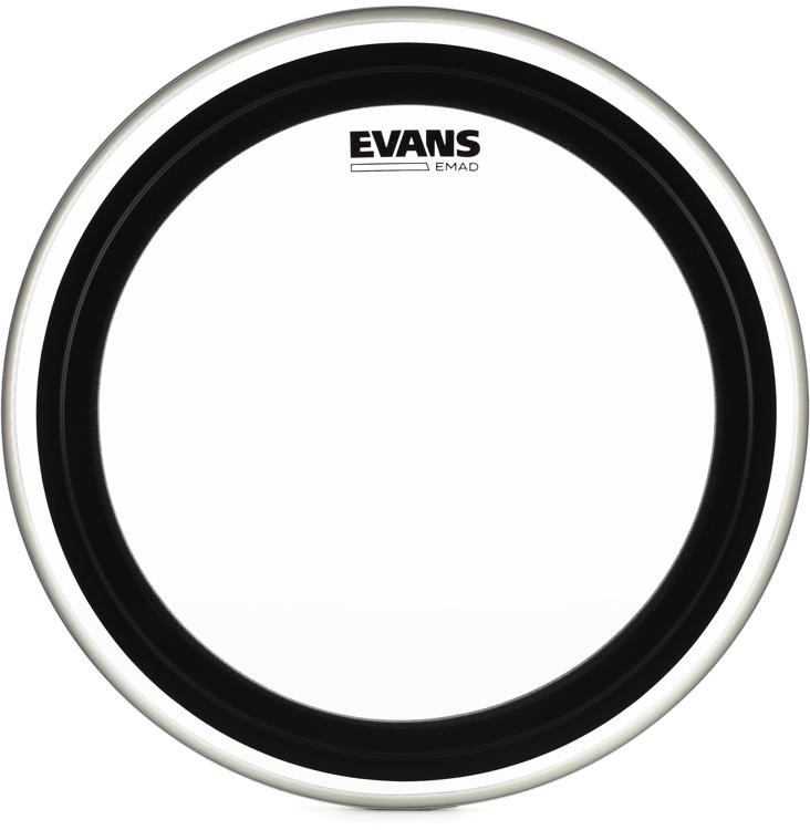 Evans EMAD Clear Bass Drum Batter Head 18 inch Sweetwater