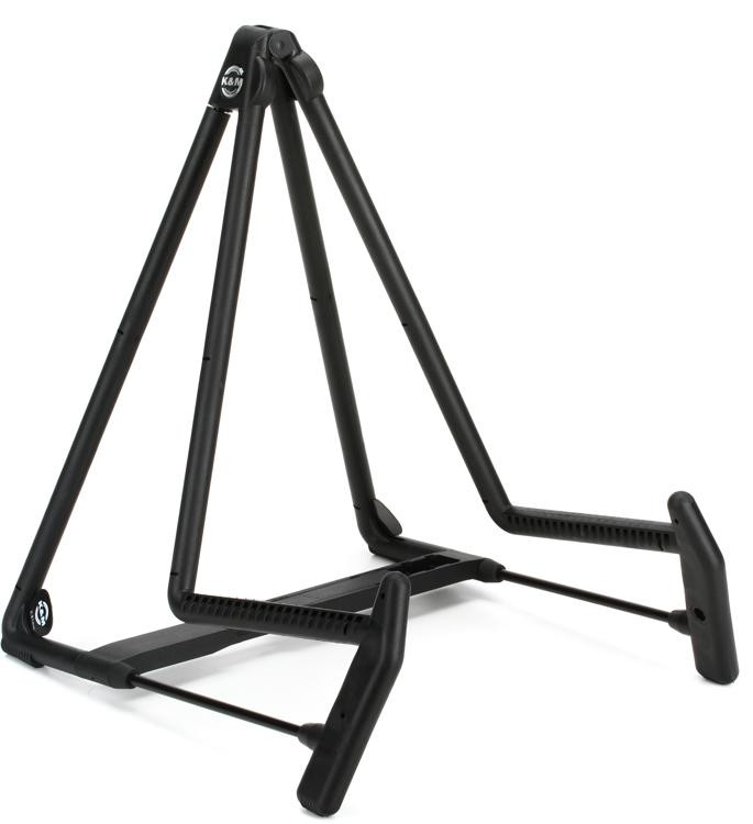 K&M 17580 Heli 2 Acoustic Guitar Stand - Black image 1