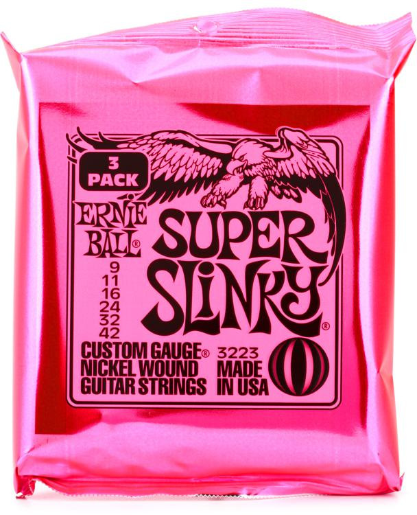 Ernie Ball Super Slinky Nickel Wound Electric Guitar Strings Factory 3