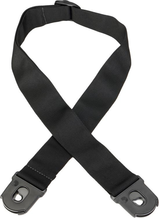 D'Addario 50mm Planet Lock Guitar Strap - Black | Sweetwater