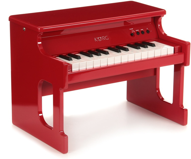 tinyPiano Digital Toy Piano Red Sweetwater