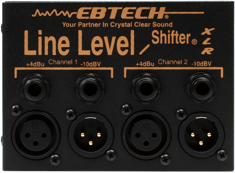 Ebtech LLS2XLR 2channel Line Level Shifter with XLR Sweetwater