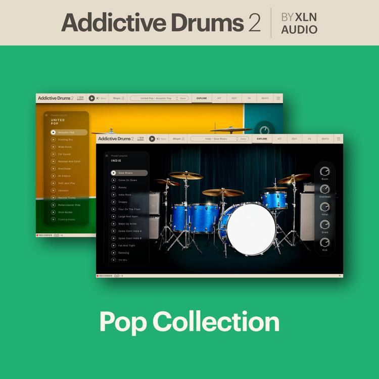 XLN Audio Addictive Drums 2 Pop Collection Expansion Pack Sweetwater