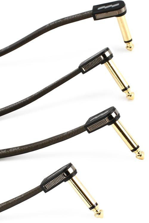 EBS HP58 High Performance Flat Patch Cable Right Angle to Right