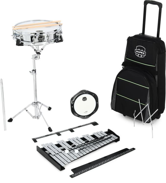 Mapex Snare Drum/Bell Percussion Kit with Rolling Bag Sweetwater