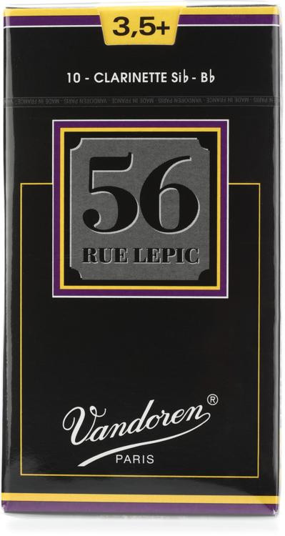 Vandoren CR5035+ 56 Rue Lepic Bb Clarinet Reed - 3.5+ (10-pack ...