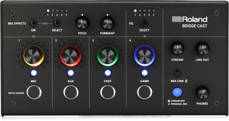 Roland Bridge Cast Dual-bus Gaming Audio Mixer | Sweetwater