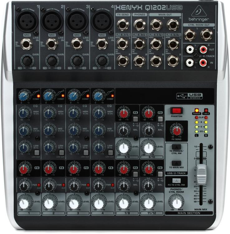 Behringer Xenyx Q1202USB Mixer with USB Sweetwater