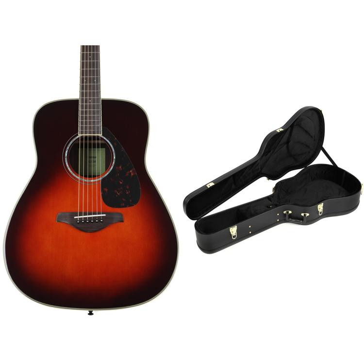 Yamaha Fg830 Dreadnought Acoustic Guitar With Case Tobacco Brown Sunburst Sweetwater 5111