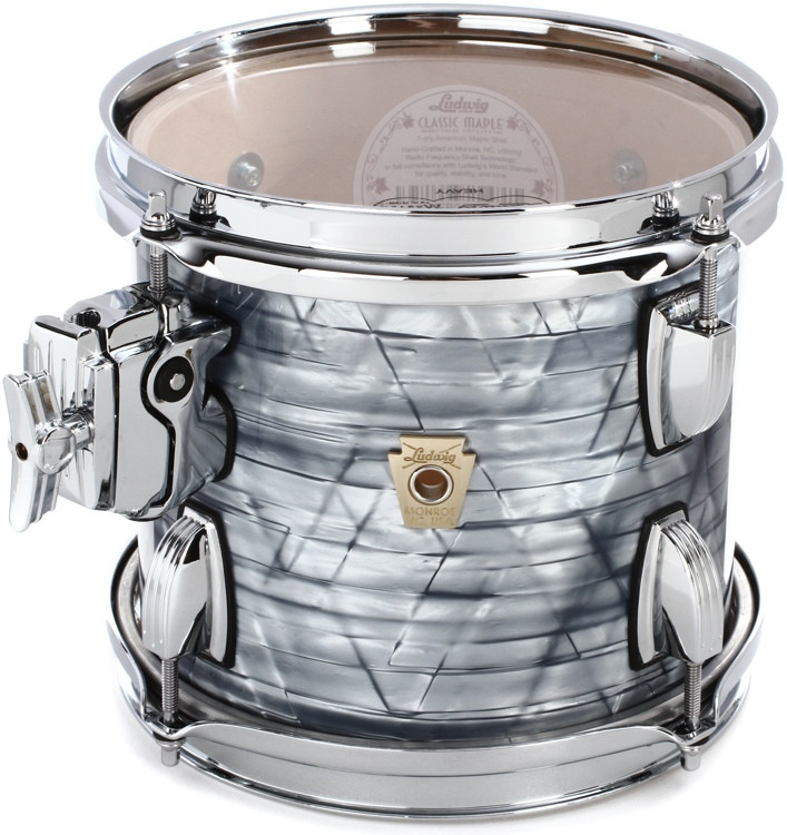 Ludwig Classic Maple Mounted Tom 7 x 8 inch Sky Blue Pearl Sweetwater