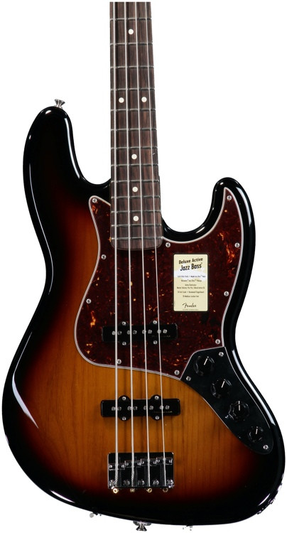 Fender Deluxe Active Jazz Bass Brown Sunburst Sweetwater 3116