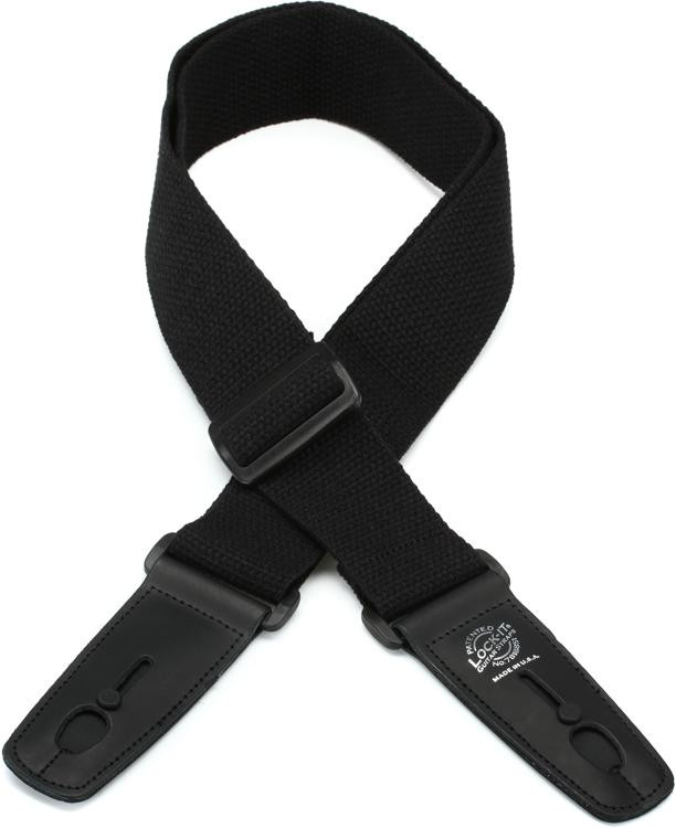 LockIt Straps LIS 013 C2BLK Guitar Strap Black Sweetwater