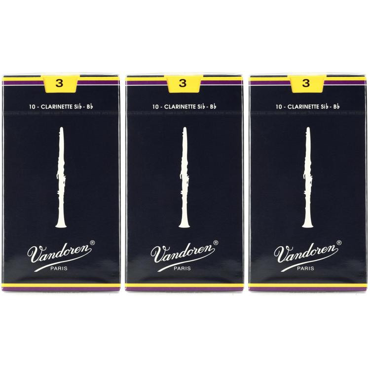 Vandoren CR103 Traditional Bb Reed 3.0 (30pack) Sweetwater