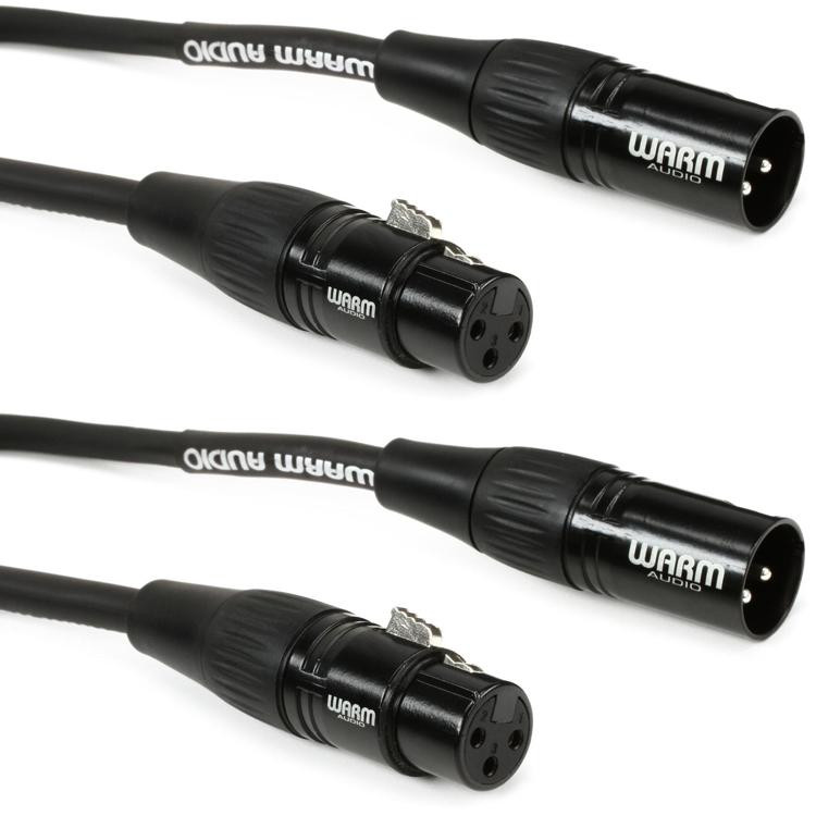 Warm Audio Pro Silver XLR Female to XLR Male Microphone Cable 6 foot