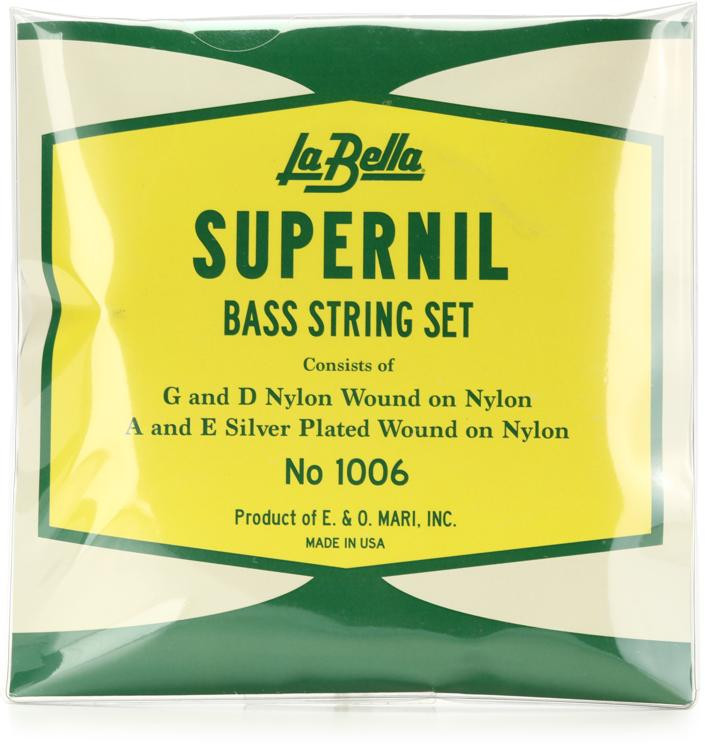 La Bella 1006 Supernil Double Bass String Set Sweetwater
