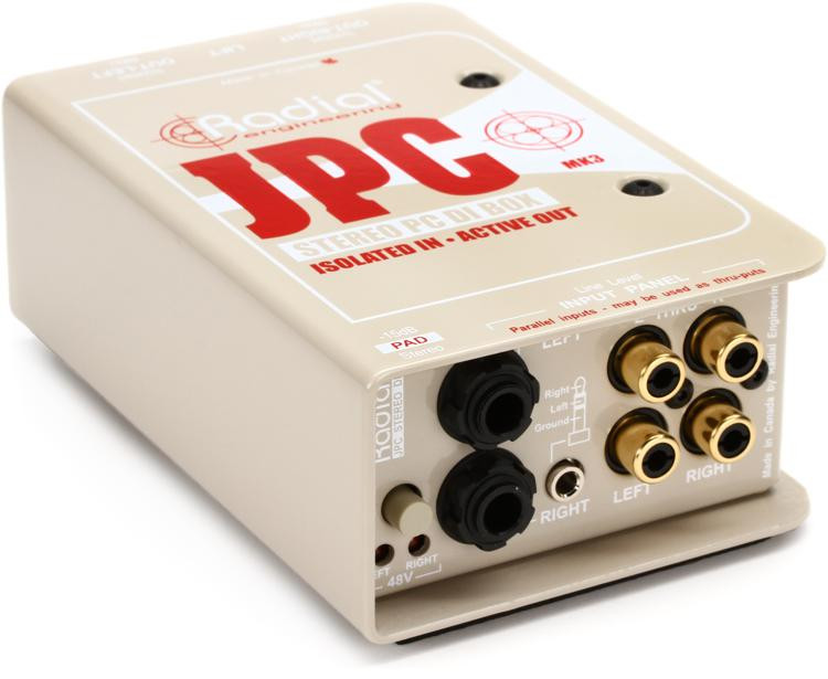 Radial JPC 2-channel Active Instrument Direct Box | Sweetwater