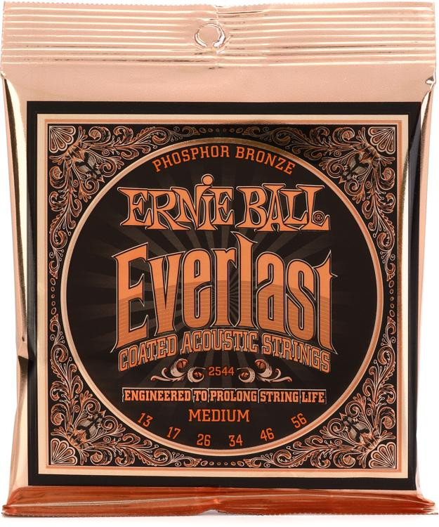 Ernie Ball 2544 Everlast Coated Phosphor Bronze Acoustic Guitar Strings 