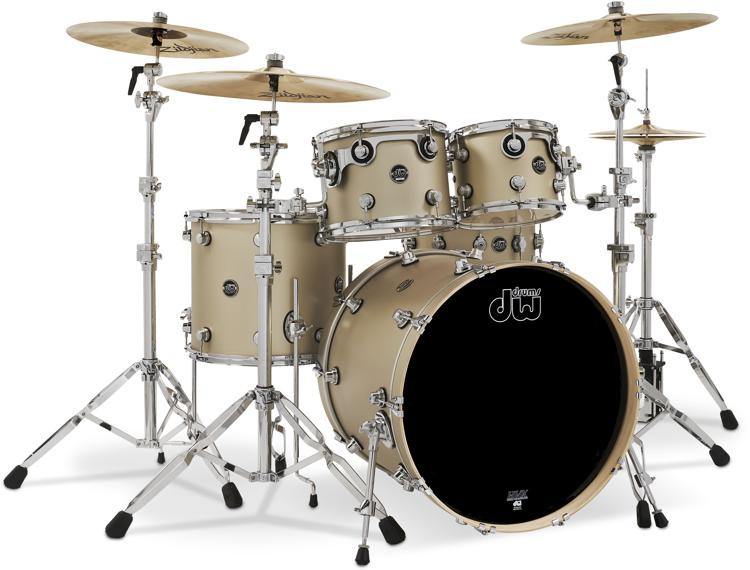 DW Performance Series 4piece Shell Pack with 22inch Bass Drum Gold