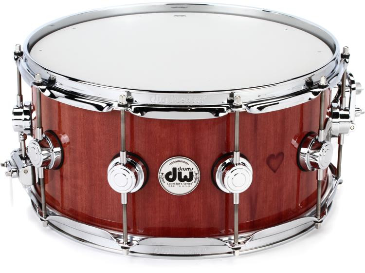 DW Collector's Purpleheart Wood Snare Drum - 6.5