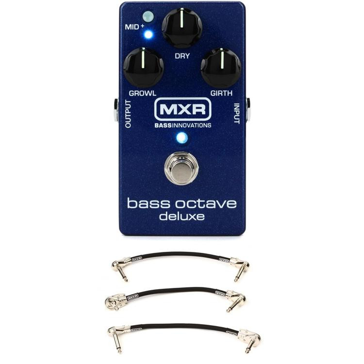 MXR M288 Bass Octave Deluxe Pedal with 3 Patch Cables | Sweetwater