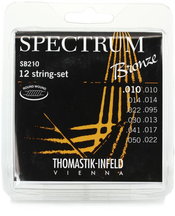 ThomastikInfeld SB210 Spectrum Bronze Acoustic Guitar Strings .010