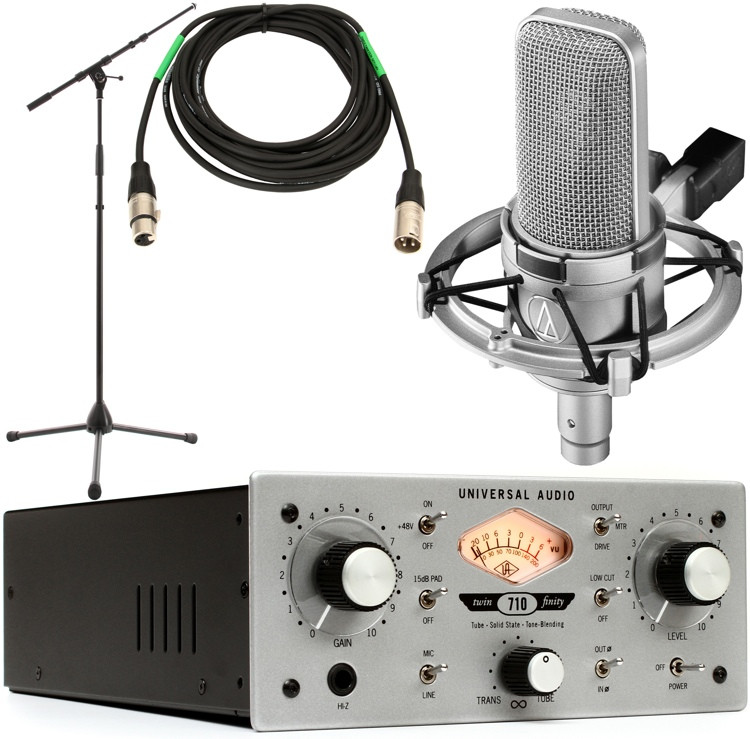 AudioTechnica AT4047 with UA 710 Preamp Package Sweetwater