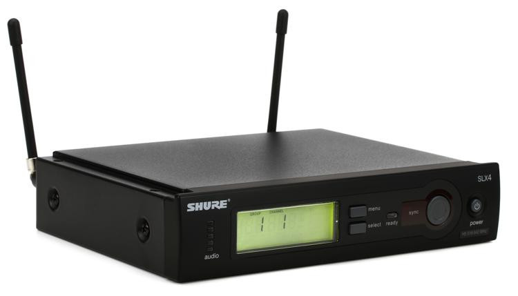 Shure SLX4 Wireless Receiver - G4 Band | Sweetwater