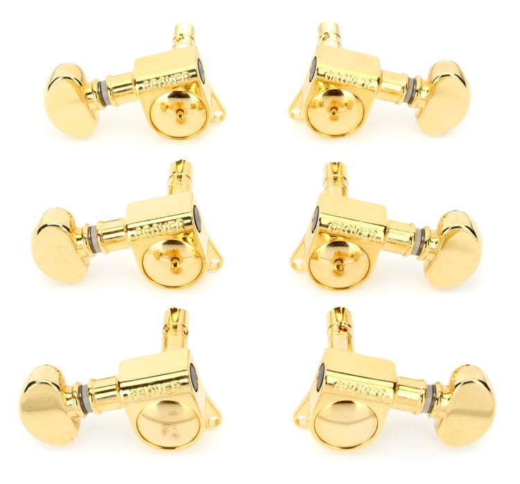 Grover 406G Mini Locking Rotomatic Tuners - 3+3 - Gold | Sweetwater