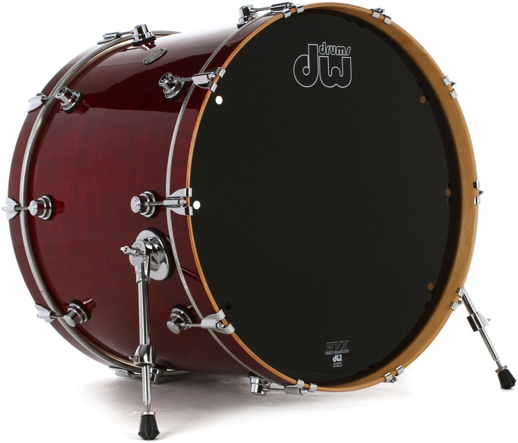 DW Performance Series Bass Drum 18" x 24" Cherry Stain Lacquer