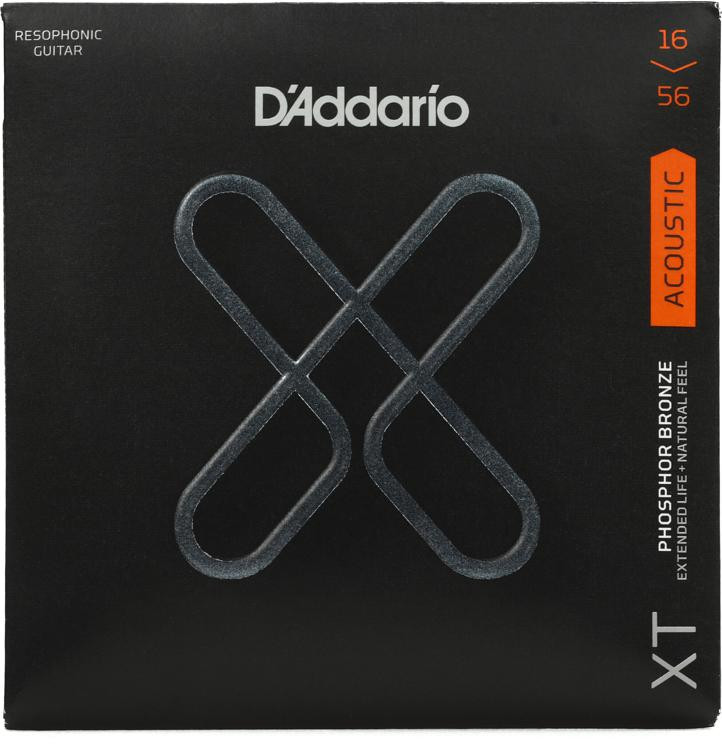 D'Addario XTAPB1656 XT Phosphor Bronze Resophonic Acoustic Guitar