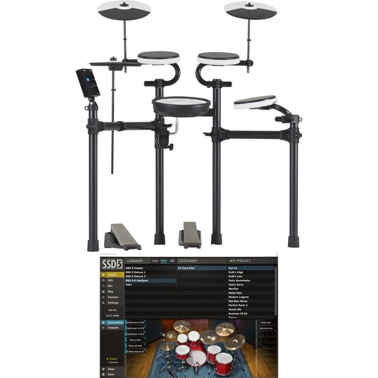 Roland VDrums TD02KV Electronic Drum Set and Steven Slate Virtual