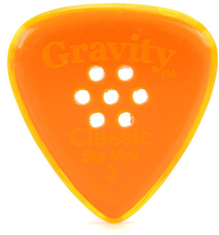 Gravity Picks Classic Big Mini, 3mm, w/Multihole Grip Sweetwater
