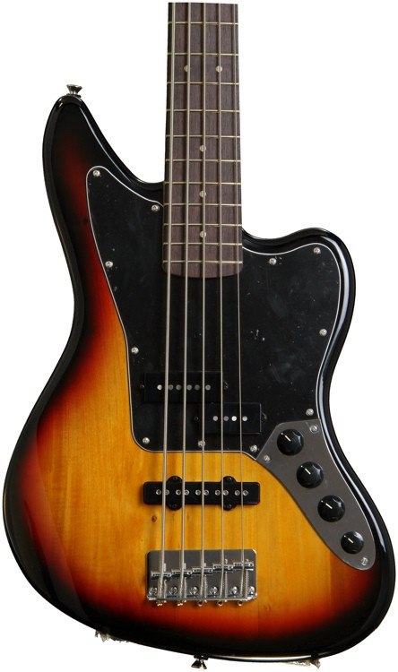 Squier Vintage Modified Jaguar Bass V Special 3 Color Sunburst Sweetwater