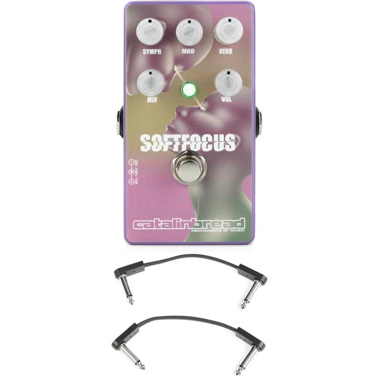 Catalinbread Soft Focus Shoegaze Reverb Pedal with 3 Patch Cables