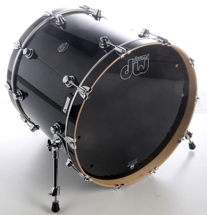 DW Performance Series Bass Drum 18 x 22 inch Gloss Black FinishPly
