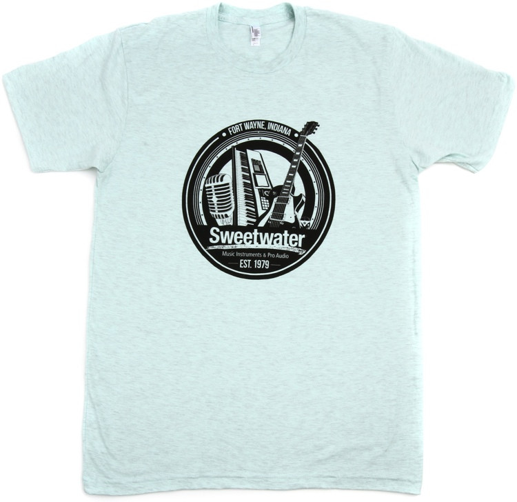 Sweetwater Trinity Badge T-shirt - Ash Gray Seafoam, Small