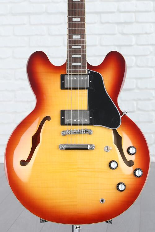 Epiphone es - 335算Semi-hollowbody电吉他-树莓茶破裂图像1