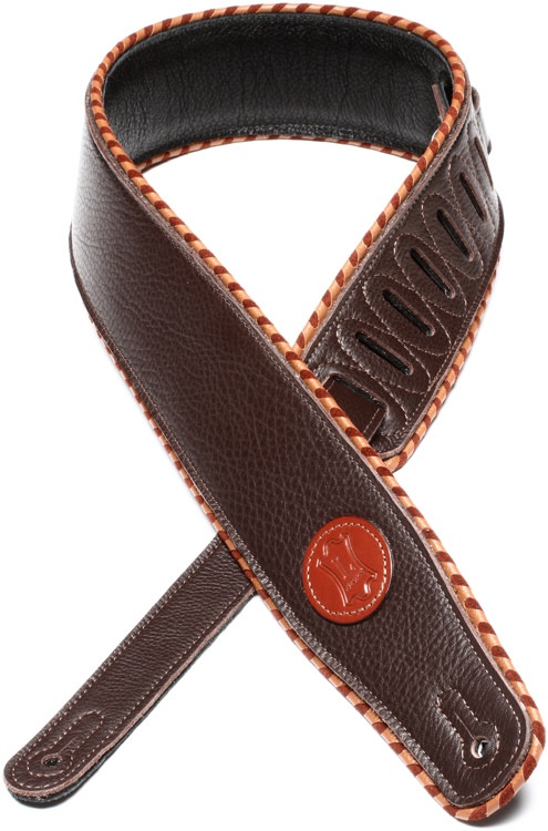 Levy's MSS13 Garment Leather Guitar Strap - Dark Brown | Sweetwater