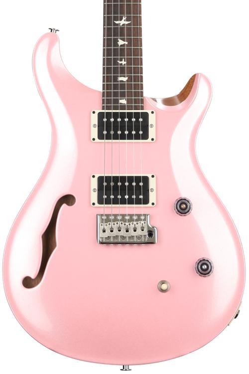 PRS CE 24 SemiHollow Electric Guitar Bubblegum Pearl Sweetwater