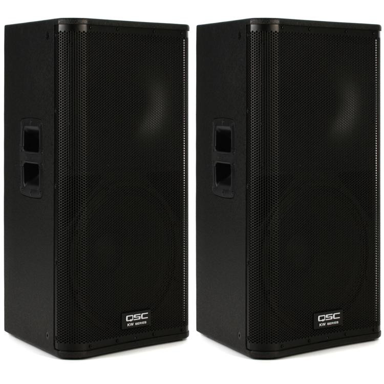 QSC KW152 1000W 15 inch Powered Speaker Pair Sweetwater