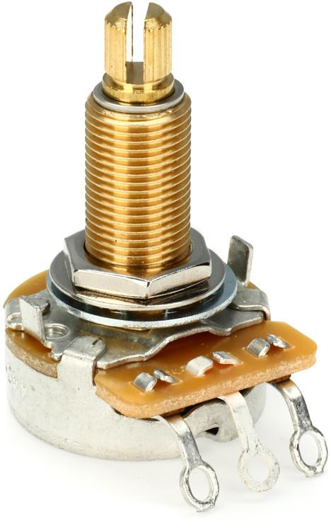 Gibson Accessories 500k Ohm Audio Taper Potentiometer - Long Shaft ...