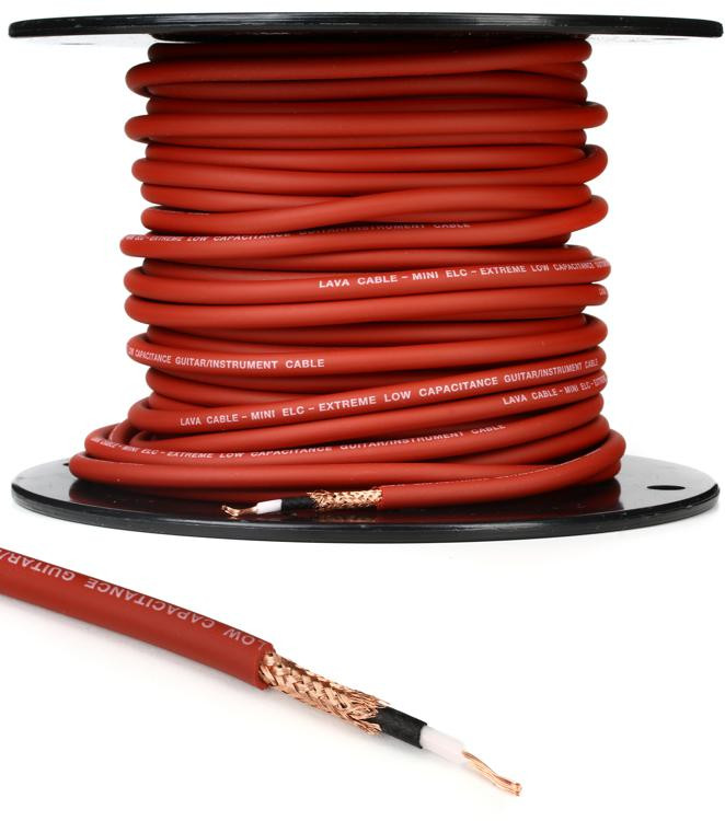Lava Cable Mini ELC Instrument Wire Red (priced per foot) Sweetwater